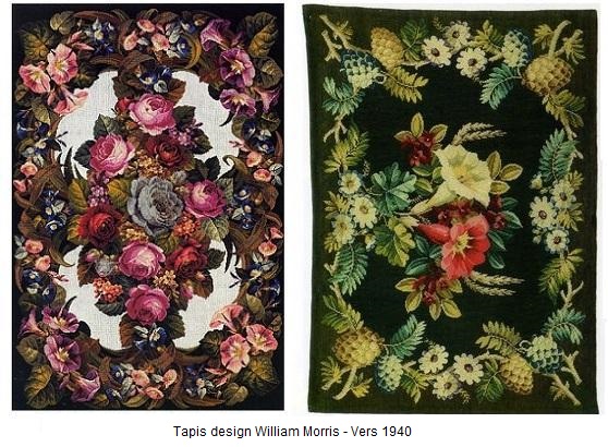 Tapis aux motifs William Morris